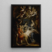 L'Adoratie van de herders - School van Peter Paul Rubens — ingelijst kunstwerk aan de muur