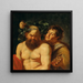 Reproductie van het schilderij De dronken Silène met een satyr - Volgeling van Pierre Paul Rubens