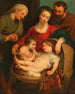 La Sainte Famille avec sainte Élisabeth et l'enfant saint Jean - École de Peter Paul Rubens — weergave van het kunstwerk