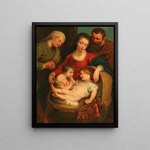 Follower of Peter Paul Rubens - The Holy Family With Saint Elizabeth And The Infant Saint John.webp