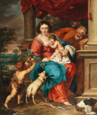 Follower of Peter Paul Rubens - The Holy Family with the Infant Saint John the Baptist.webp