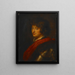 Jonge man in harnas - School van Peter Paul Rubens — ingelijst kunstwerk aan de muur