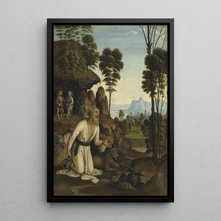 Follower of Pietro Perugino - Saint Jerome in the Wilderness.webp