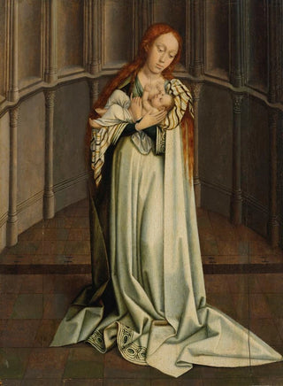 Follower of Robert Campin - The Virgin and Child in an apse.webp