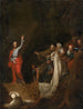 De Opstanding van Lazarus - School van Salvator Rosa — weergave van het kunstwerk