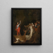 De Opstanding van Lazarus - School van Salvator Rosa — ingelijst kunstwerk aan de muur