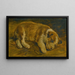 Een slapende puppy - School van Sir Edwin Henry Landseer — ingelijst kunstwerk aan de muur