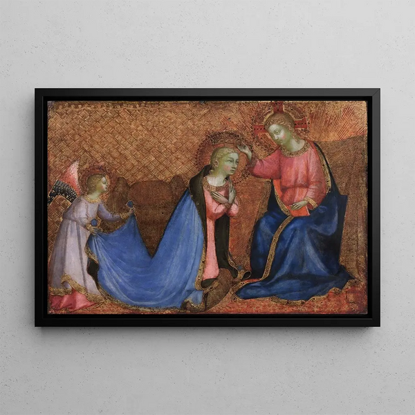 Coronation of the Virgin - Fra Angelico — framed artwork on a wall