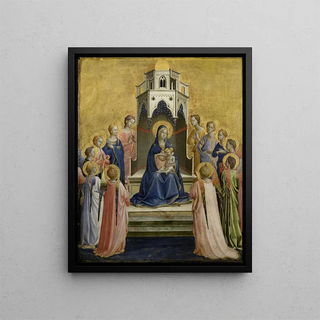 Fra Angelico - Madonna and Child Enthroned and Twelve Angels.webp