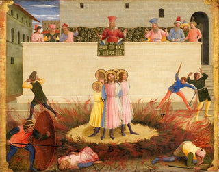 Fra Angelico - Saints Cosmas and Damian and their Brothers Surviving the Stake.webp