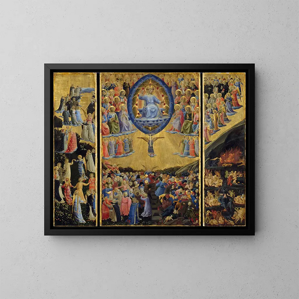 The Last Judgment - Fra Angelico — framed artwork on a wall