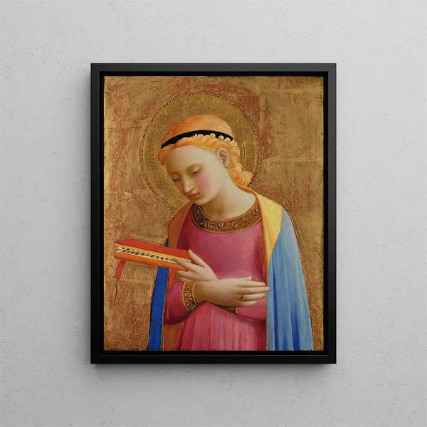 Virgin Annunciation Painting - Fra Angelico — framed artwork on a wall