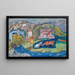 van het vissersdorp Solva in Pembrokeshire - Frances Hodgkins — ingelijst kunstwerk aan de muur
