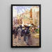 La place du marché à San Remo, Italië - Frances Hodgkins — ingelijst kunstwerk aan de muur