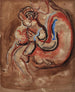 Onbekend moeder en kind - Frances Hodgkins — weergave van het kunstwerk