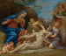 Lamentatie met de Maagd, Sint Jan en engelen - Francesco Albani — weergave van het kunstwerk