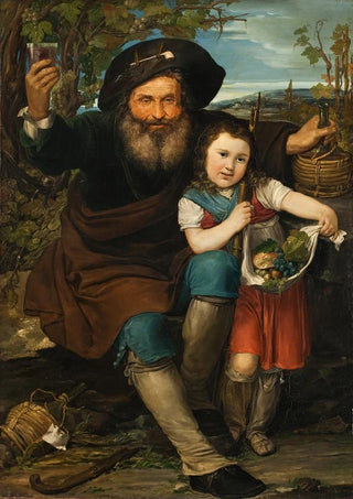 Francesco Baratta - Italian Winegrower And His Daughter.webp
