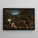 De Vuursteen van Vulcanus - Francesco Bassano de Oudere — ingelijst kunstwerk aan de muur