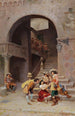 La diseuse de bonne aventure - Francesco Bergamini — weergave van het kunstwerk