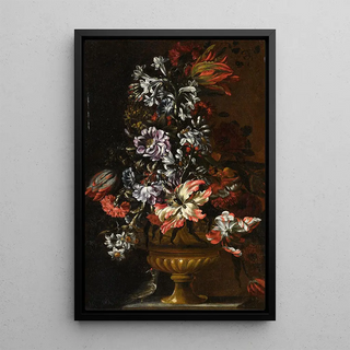 Francesco Caldei - Still Life With Vase Of Flowers.webp