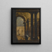 Hof van het paleis Capriccio - Francesco Guardi — ingelijst kunstwerk aan de muur