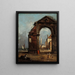 Caprice met triomfboog in puin en landschap aan de laguneoever - Francesco Guardi — ingelijst kunstwerk aan de muur