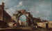 Arcade en ruine - Francesco Guardi — weergave van het kunstwerk