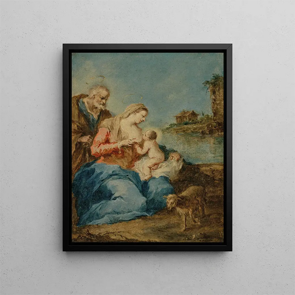La Sainte Famille - Francesco Guardi — framed artwork on a wall