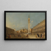 Venetië Piazza San Marco met de basiliek en de klokkentoren - Francesco Guardi — ingelijst kunstwerk aan de muur