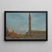 Venetië, de Piazzetta San Marco met het Carnavalfestival - Francesco Guardi — ingelijst kunstwerk aan de muur