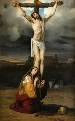 Francesco Hayez - Penitent Magdalene at the foot of the cross.webp