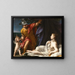 Venus en Mars met Cupido - Francesco Mancini — ingelijst kunstwerk aan de muur