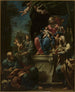 Aanbidding van de Maagd - Francesco Monti — weergave van het kunstwerk