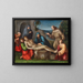 De Lamentatie van Christus met engelen - Francesco Raibolini — ingelijst kunstwerk aan de muur