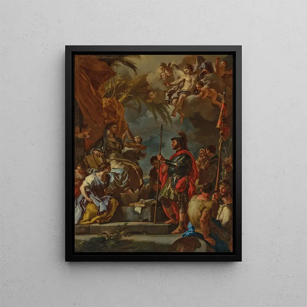 Deborah and Barak - Francesco Solimena — framed artwork on a wall