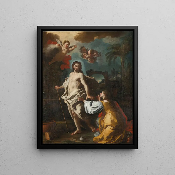 Noli Me Tangere - Francesco Solimena — framed artwork on a wall