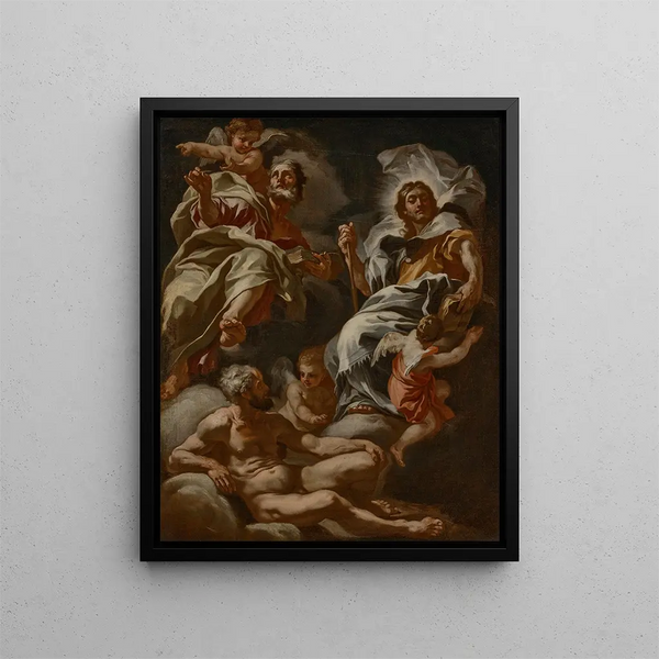 The Prophets of the Old Testament - Francesco Solimena — framed artwork on a wall