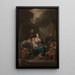 Esquisse de présentation pour La Sainte Famille avec sainte Anne, Joachim et Jean-Baptiste pour Santa Maria in Via Lata Rome - Francesco Trevisani — ingelijst kunstwerk aan de muur