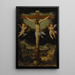 Kruisiging - Francesco Vanni — ingelijst kunstwerk aan de muur