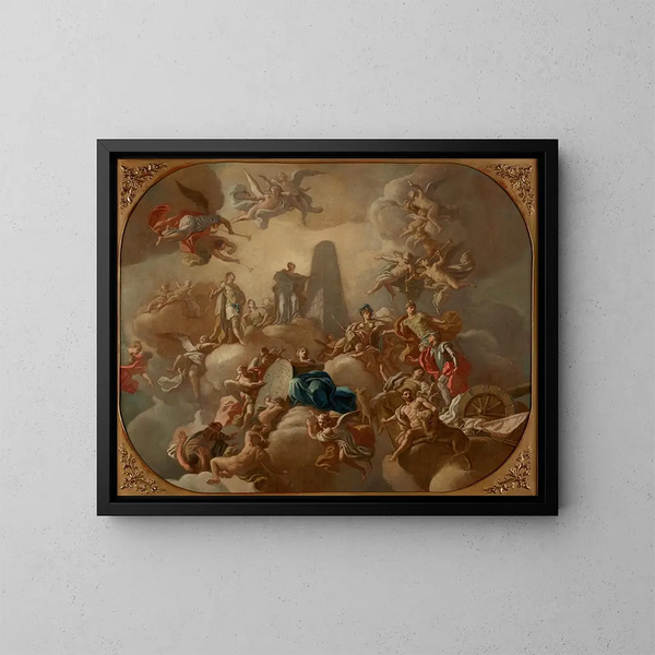 Glory to a prince - Francesco de Mura — framed artwork on a wall