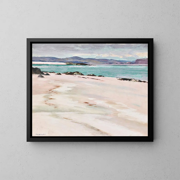 Iona's White Sands, eastward view - Francis Campbell Boileau Cadell — framed artwork on a wall