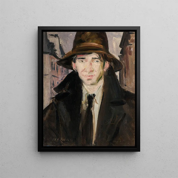 Portrait of Herman McDonald - Francis Campbell Boileau Cadell — framed artwork on a wall