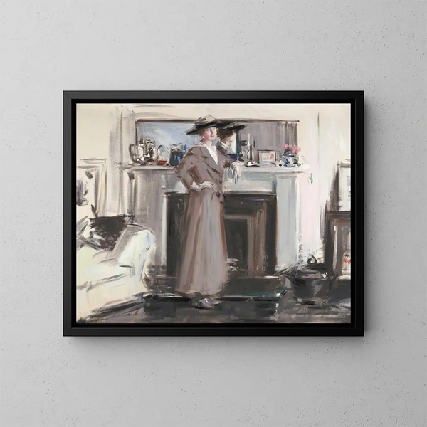 Reflection Painting - Francis Campbell Boileau Cadell — framed artwork on a wall