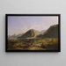 Fin du lac Léman - Francis Danby — framed artwork on a wall