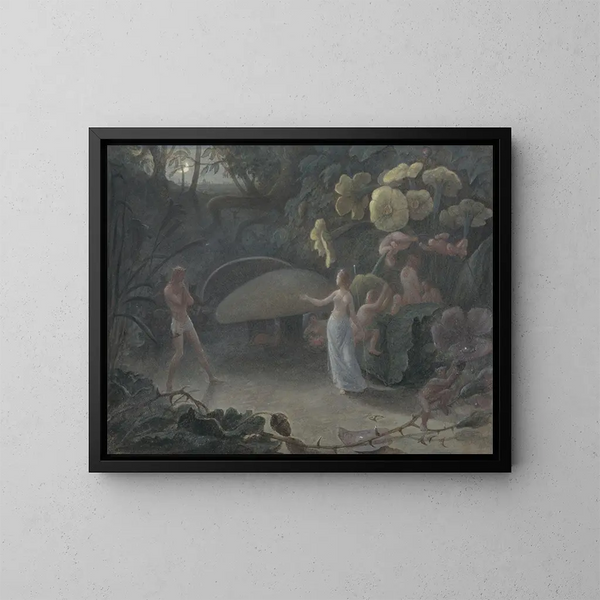 Oberon and Titania - Francis Danby — framed artwork on a wall
