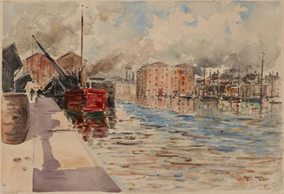 Francis Garat - Le canal de la Villette 19me arrondissement.webp