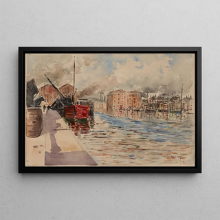 Francis Garat - Le canal de la Villette 19me arrondissement.webp