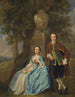 George en Margaret Rogers - Francis Hayman — weergave van het kunstwerk