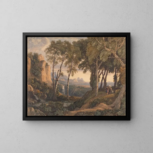 Classic Scene Painting - Francis Oliver Finch — framed artwork on a wall