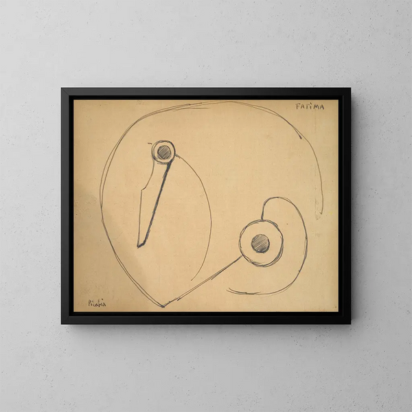 Fatima - Francis Picabia — ingelijst kunstwerk aan de muur